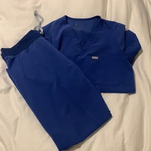 Figs scrub set denim blue